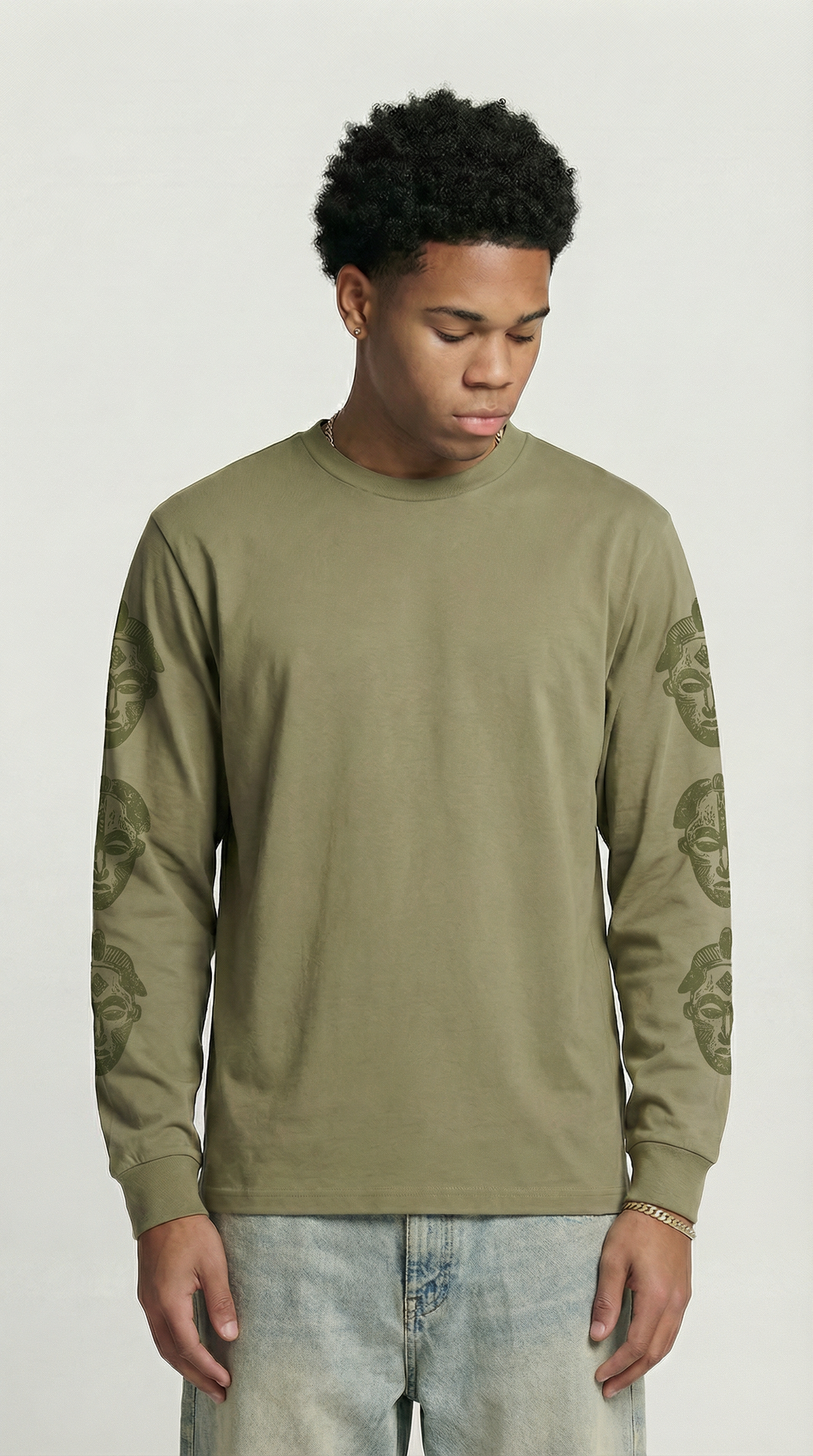 Grünes Longsleeve