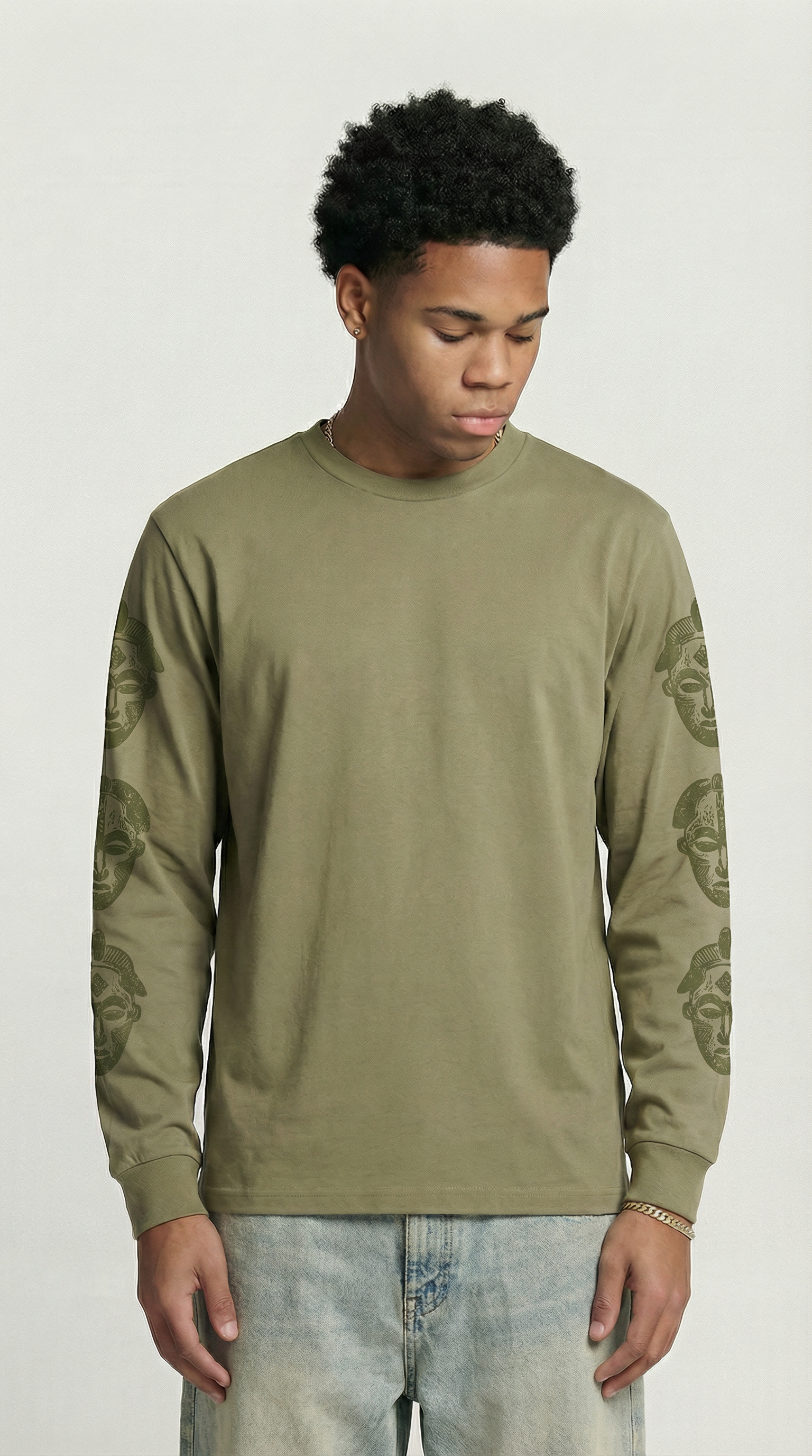 Grünes Longsleeve
