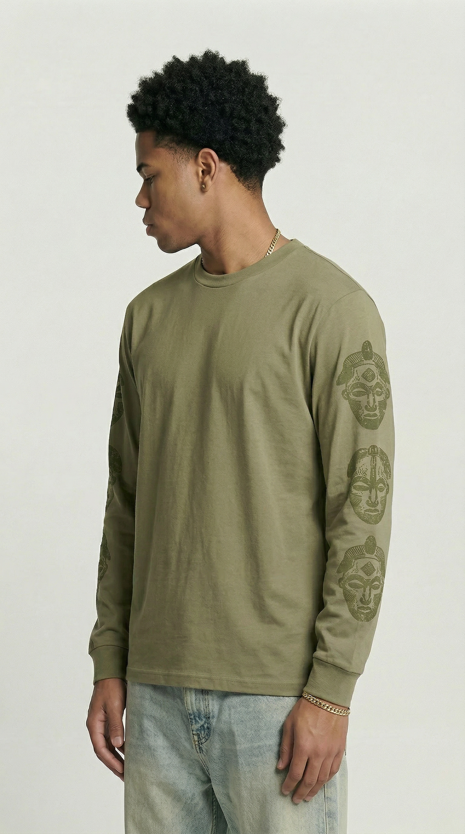 Grünes Longsleeve