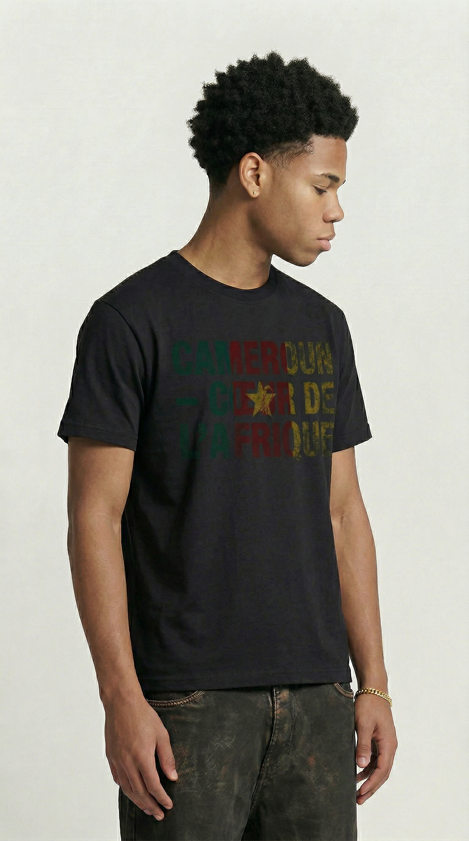 Cameroun black Tshirt