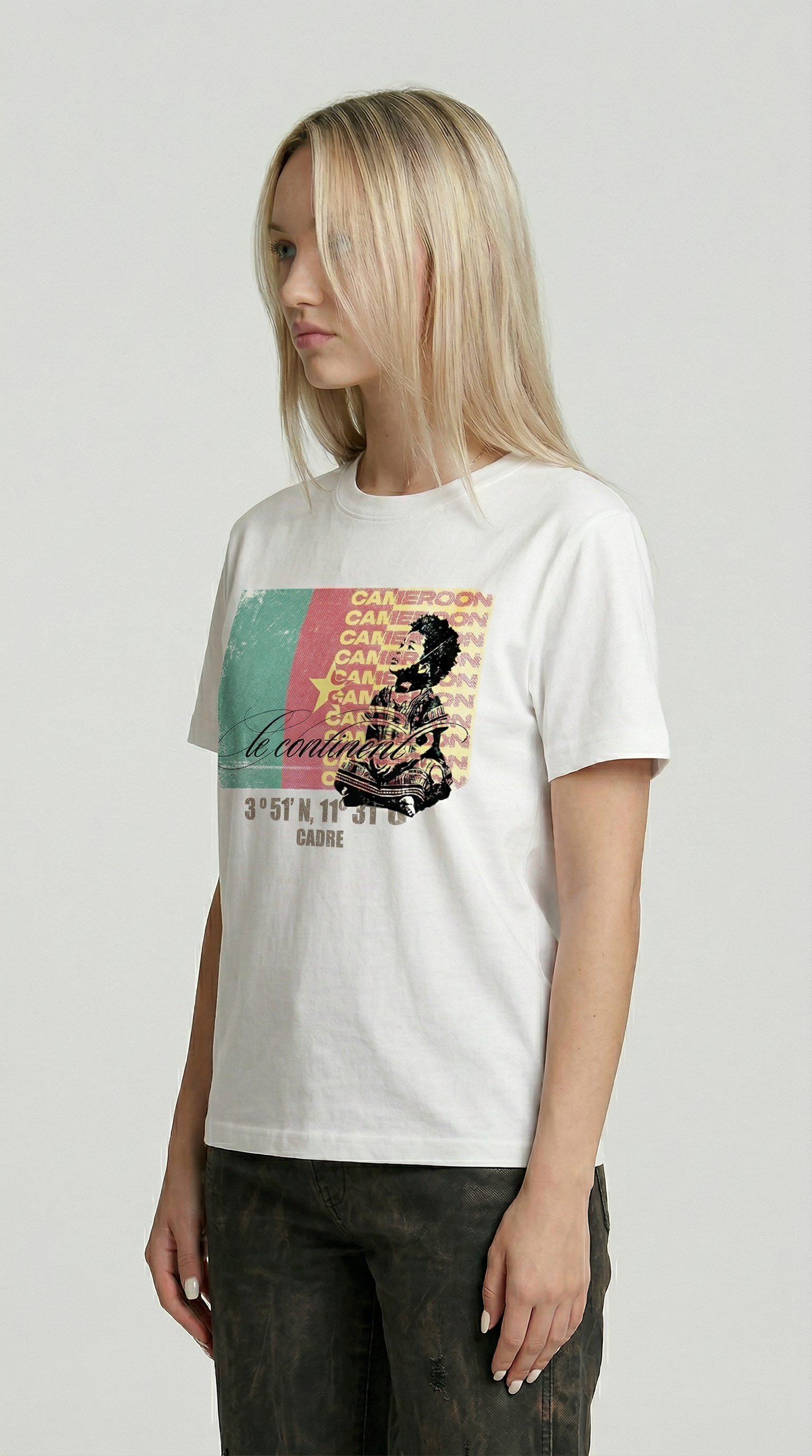Cameroun white Tshirt
