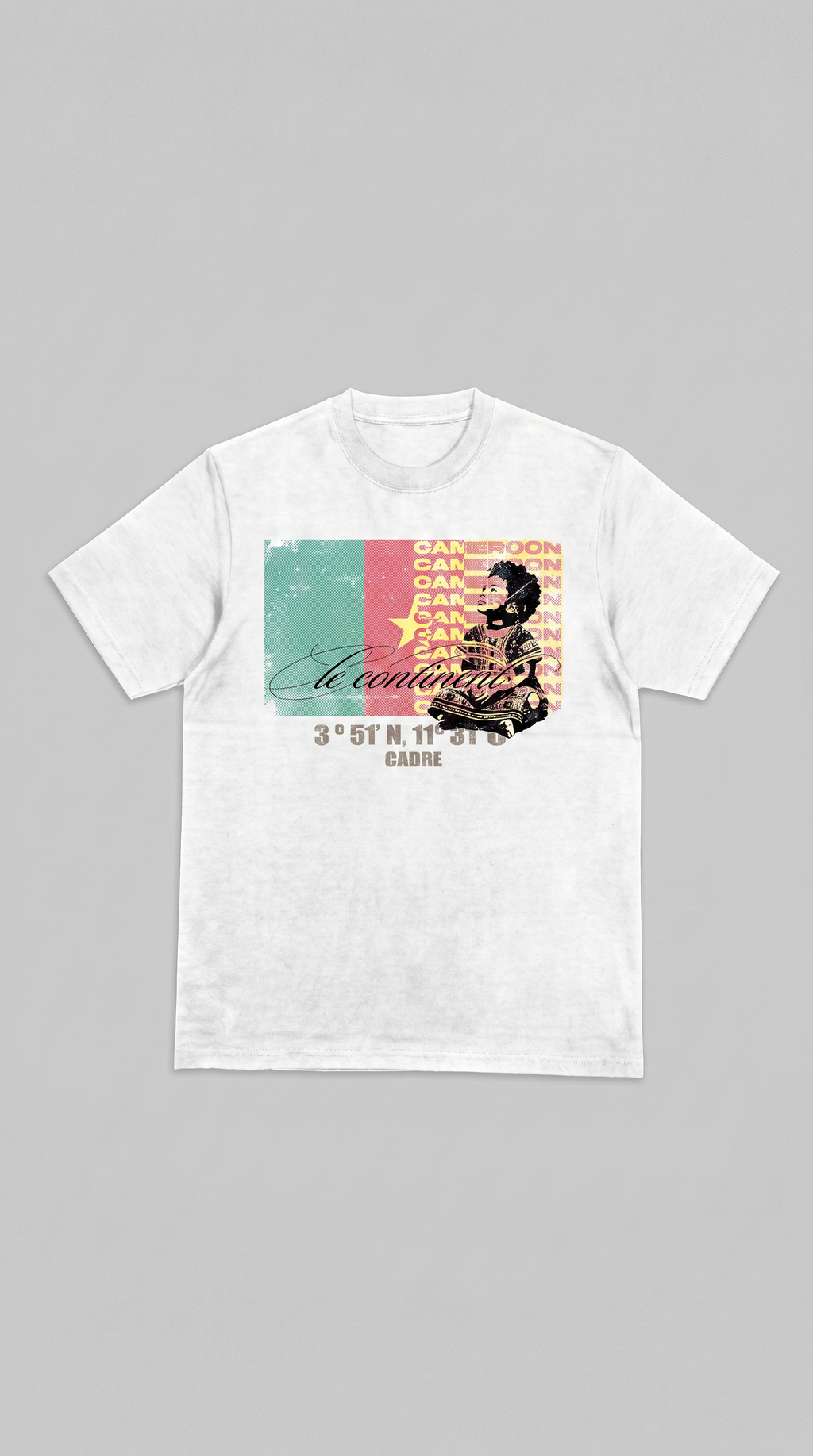 Cameroun white Tshirt